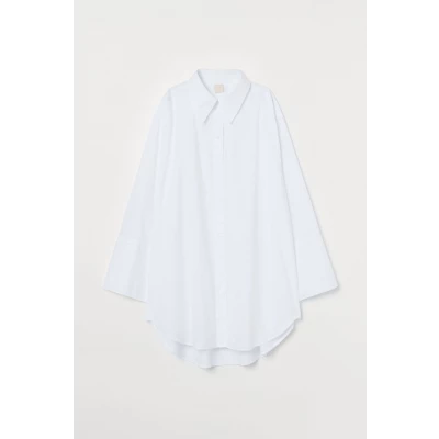 H & M - Oversized Shirt - White