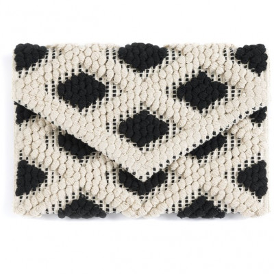 Lorna Envelope Clutch, Black