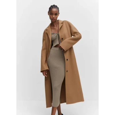 Handmade oversized wool coat - Women | Mango USA