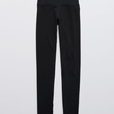 Aerie Move High Waisted Legging Womens True Black XS Short