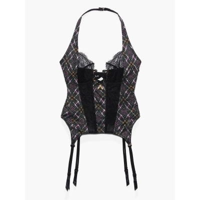 A Little Tart Corset in Black & Grey & Multi | SAVAGE X FENTY