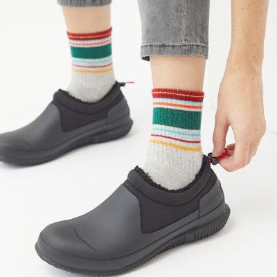 Hunter Original Sherpa Slipper Boot - Black 10. at Urban Outfitters