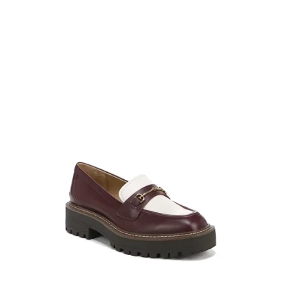 Sam Edelman Laurs Platform Lug Sole Loafer in Dark Bordeaux/Modern Ivory at Nordstrom