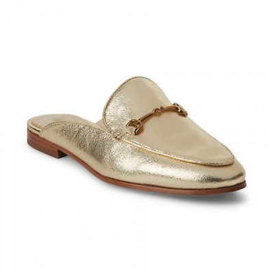 Linnie Metallic Leather Loafers