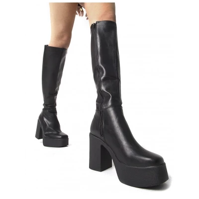 Slick Nicks Platform Knee High Boots
