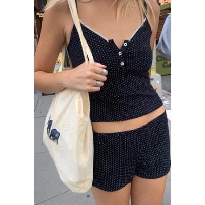 Tiffany Cotton Polka Dot Tank