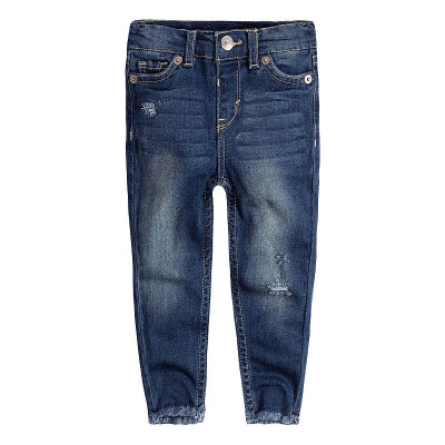 Baby Girl Levis 710 Super Skinny Frayed-Hem Jeans, Infant Girls, Size: 12 Months, Med Blue