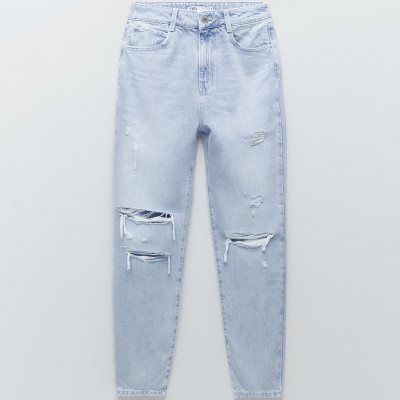 Ripped Mom Fit Jeans