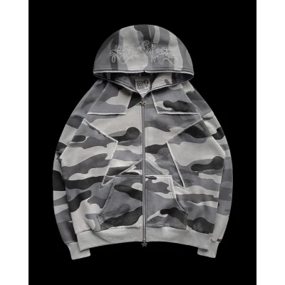 TERRITORY ZIP HOODIE NIGHT CAMO