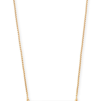 Kelsey Bar Pendant Necklace w/ Opal