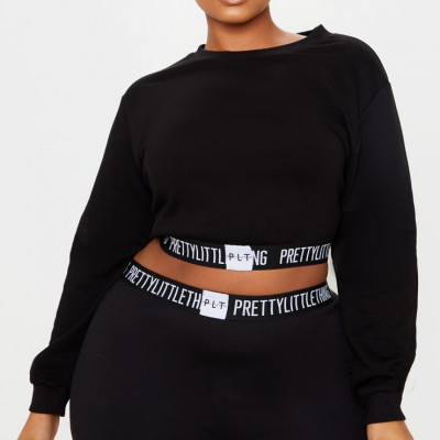 Plus Black Lounge Sweater