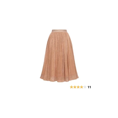 Women's Sparkly Metallic Skirt