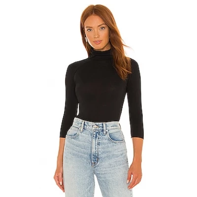 Free People Modern Turtleneck Top in Black from Revolve.com