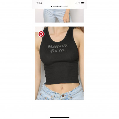 heaven sent bling: original iamkoko.la cropped tank &mdash; iamkoko.la