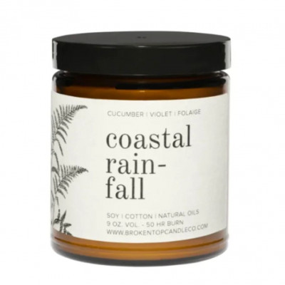 Coastal Rainfall- 9 oz. Soy Candle- Botanical Collection