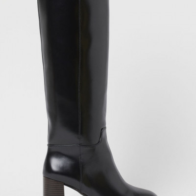 H & M - Block-heeled Boots - Black