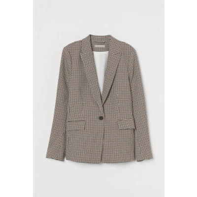 H & M - Fitted Blazer - Beige
