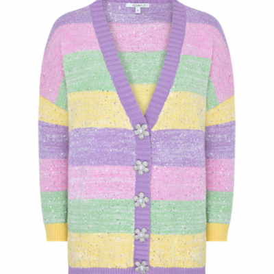 Mika SS21 Pastel Stripe Cardigan