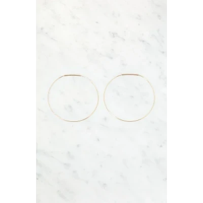 Thin Hoop Earrings