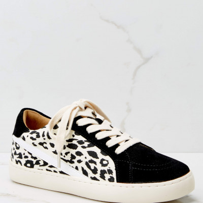 Day Tripping Black Leopard Sneakers