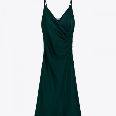 Draped Lingerie-Style Dress