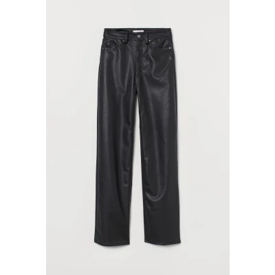 Imitation leather trousers - Black - Ladies | H&amp;M GB