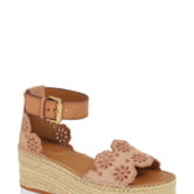 Womens See By Chloe Glyn Wedge Espadrille Sandal