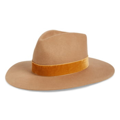 Womens Lack Of Color Benson Triangle Crown Wool Fedora - Brown