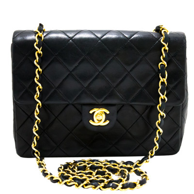 Chanel Black Quilted Leatheredium Flap Shoulder Bag