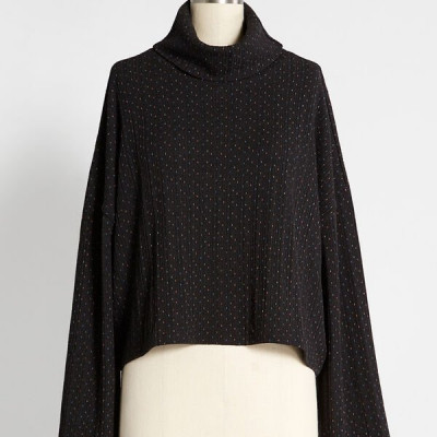 Don't You Forget About Me Funnel Neck Top