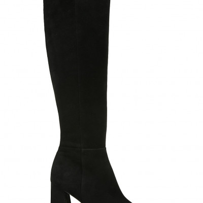 Sam Edelman Womens Clarem Knee-High Suede Boots - Black -