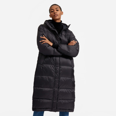 Womens Re:Down Sleeping Bag Puffer Coat by Everlane in Black