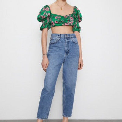 FLORAL CROP TOP