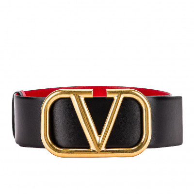 VLogo Leather Belt