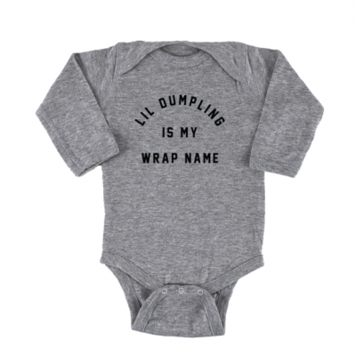 'Lil Dumpling' Long Sleeve Onesie