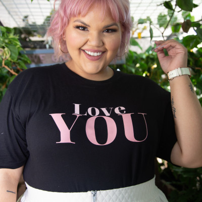 Love "You" Black T-Shirt