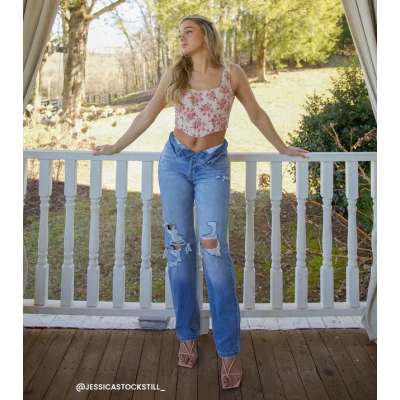 Spring Fling Floral Corset Top