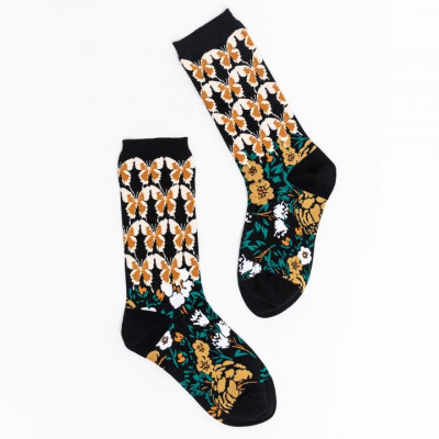 Butterfly Craze Mid High Sock