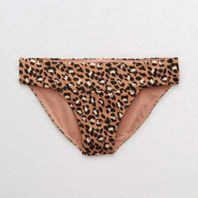 Aerie Banded Bikini Bottom Womens Raw Sienna