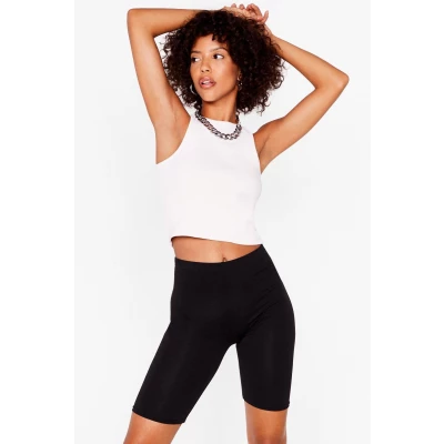Womens Ride Round the Neighborhood Biker Shorts - Black - 4, Black