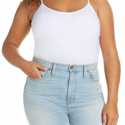 Plus Size Womens Halogen Absolute Stretch Cotton Camisole
