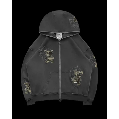 GAMER 2.0 ZIP HOODIE CHARCOAL