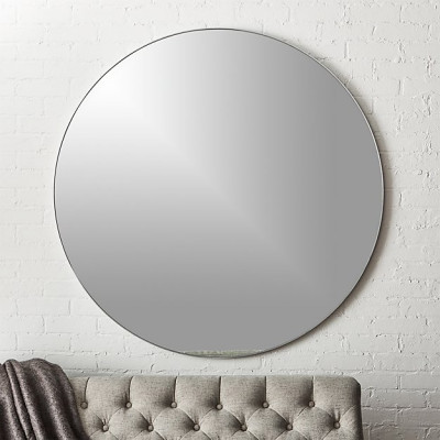 Infinity Round Black Mirror 48"