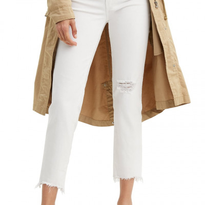 LeviÃ¢â‚¬â„¢sÃ‚Â® 724Ã¢â€žÂ¢ Ripped High Waist Raw Edge Crop Jeans