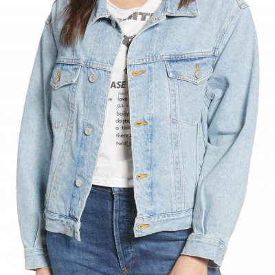 Womens Agolde Charli Oversize Denim Jacket