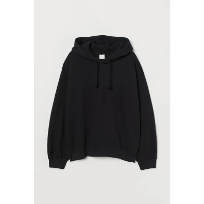 H & M - Cotton-blend Hoodie - Black
