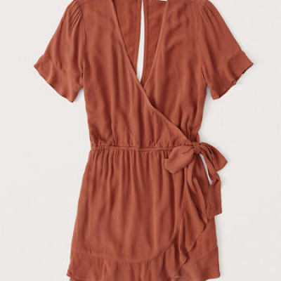 Women's Wrap-Front Romper | Women's Dresses & Jumpsuits | Abercrombie.com