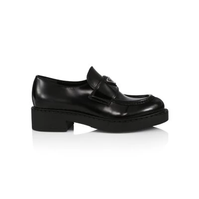 Logo Leather Loafers