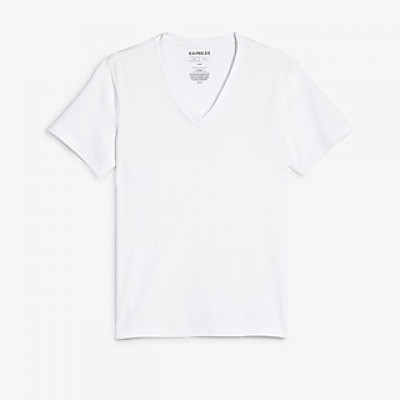 Supersoft Moisture-Wicking V-Neck T-Shirt White Mens