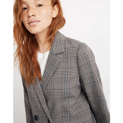 Caldwell Double-Breasted Blazer in Menswear Plaid